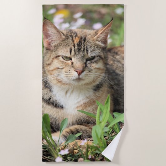 Kat Strandlaken (Voorkant)