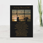 Kat Sympathie Aangepaste naam Spiritueel gedicht Kaart (Voorkant)