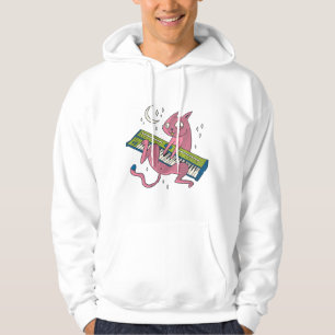 Kat Synthesizer Music Keyboard Electronic Hoodie