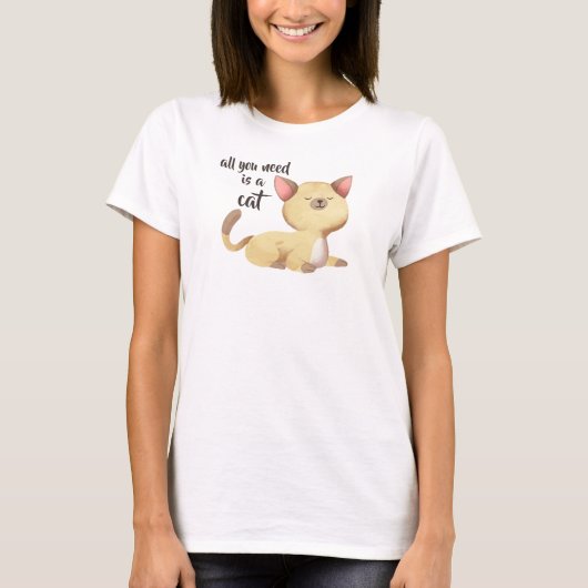 Kat T-shirt (Voorkant)