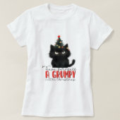 Kat T-Shirt met brute kerst (Design voorkant)