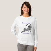 Kat T-shirt (Pawsitive Cattitude T-shirt design) (Voorkant volledig)