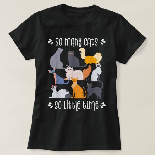 Kat T-shirt, Shirt eigenaar van kat, Cat Lover Gif (Design voorkant)