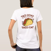 Kat T-shirt - TACO CAT achterstevoren gespeld is.. (Achterkant)