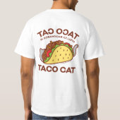 Kat T-Shirt - Taco CAT Achterwaarts geknepen is... (Achterkant)