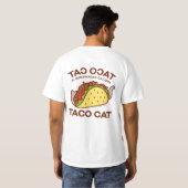 Kat T-Shirt - Taco CAT Achterwaarts geknepen is... (Achterkant volledig)