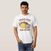 Kat T-Shirt - Taco CAT Achterwaarts geknepen is... (Voorkant volledig)