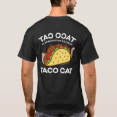 Kat T-Shirt - Taco CAT Achterwaarts geknepen is... (Achterkant)