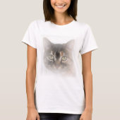 Kat T-shirt (voor haar) (Voorkant)