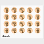 Kat T-shirts en cadeaus Ronde Sticker (Vel)