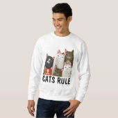 KAT T-SHIRTS, KATTEN ZIJN DE BAAS TRUI (Voorkant volledig)