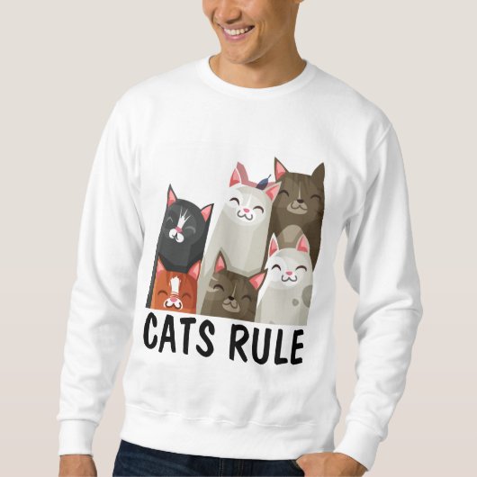 KAT T-SHIRTS, KATTEN ZIJN DE BAAS TRUI (Voorkant)