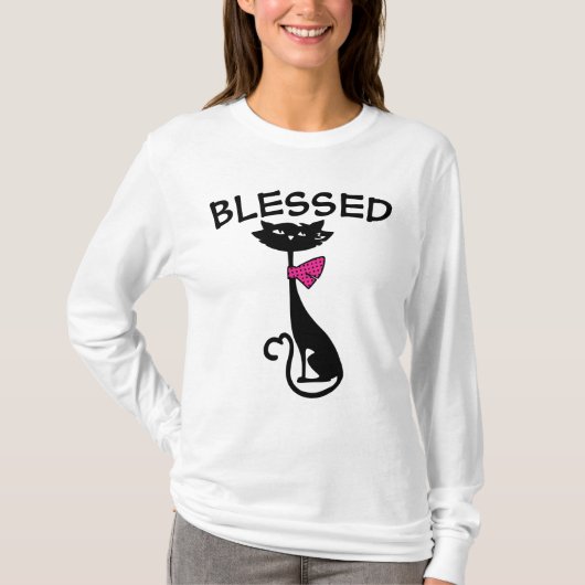 KAT T-SHIRTS VOOR BLOKTE LADIES (Voorkant)