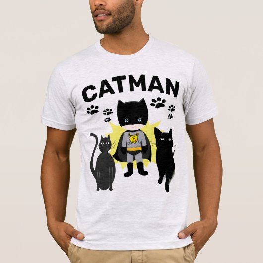 Kat T-Shirts voor CATMAN-jongens (Voorkant)