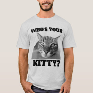 KAT T-SHIRTS WIE IS JE KAT? FUNNY CAT-T - SHIRTS