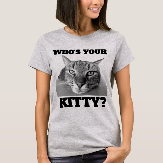 KAT T-SHIRTS WIE IS JE KAT? TABBY (Voorkant)