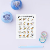 Kat-taal, grappige kat Kitten, liefdeskat-cadeauid Flyer (Enkel)