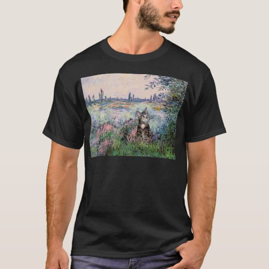 Kat (Tabby 2) - Aan de Seine T-shirt (Voorkant)