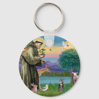 Kat (Tabby 2) - Sint Franciscus Sleutelhanger