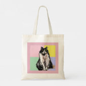 Kat Tabby Pastel Katten Kinder Meisjes Lichtroze Tote Bag (Achterkant)