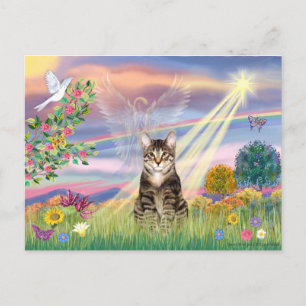 Kat (Tabby) - Wolkenengel Briefkaart