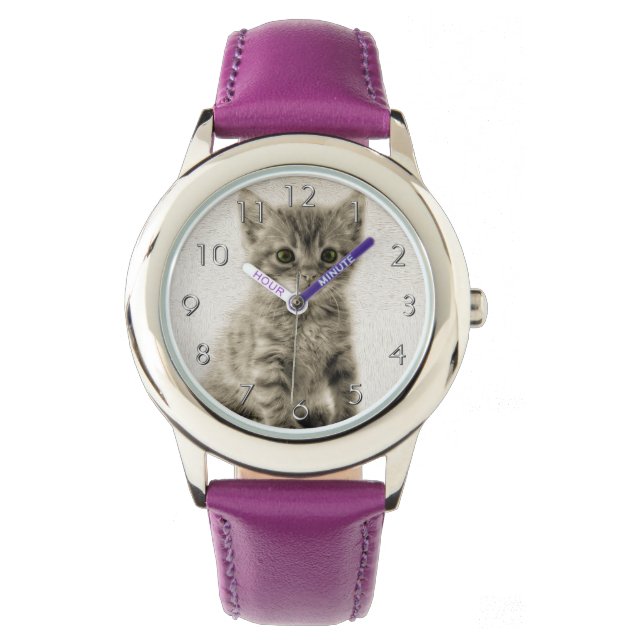 Kat tablet horloge (Voorkant)