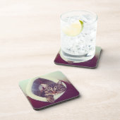 Kat tablet in Hut close-up foto Bier Onderzetter (Rechterzijde)