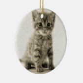 Kat tablet keramisch ornament (Rechts)