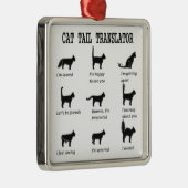 KAT-TAILTRANSLATORSQUARE METALEN ORNAMENT (Rechts)