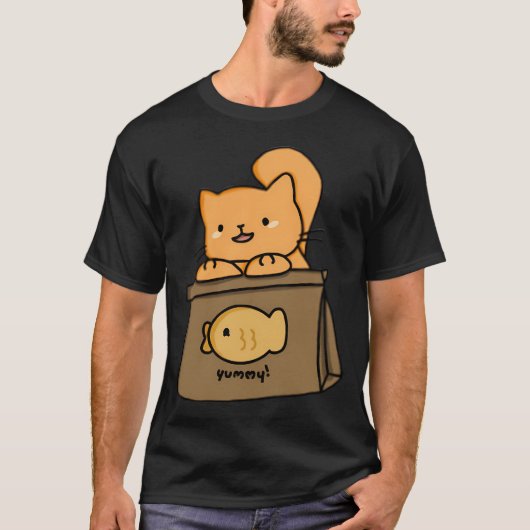 Kat Taiyaki Vis T-shirt (Voorkant)