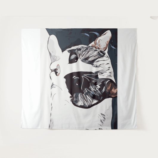 Kat Tapijt Wandkleed (Voorkant (horizontaal))