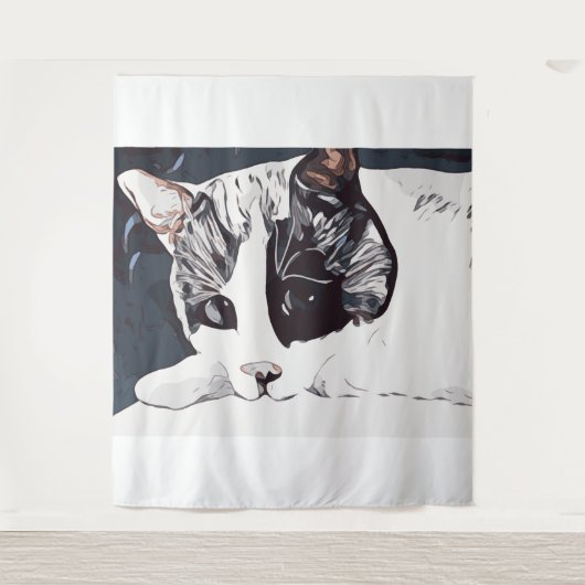 Kat Tapijt Wandkleed (Voorkant)