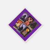 Kat Tarot-Kaart-Halloween Empress. Hermit, Fool Servet (Hoek)