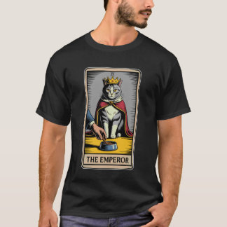 Kat Tarotkaart De Keizer Kat Voedsel Kom Geliefde  T-shirt
