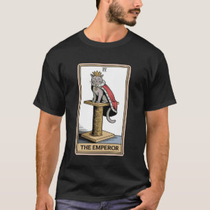Kat Tarotkaart De Keizer Kattenkrabpaal Boom Tre T-shirt
