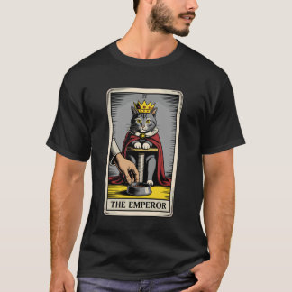 Kat Tarotkaart De Keizer Kattenliefhebber Grappige T-shirt