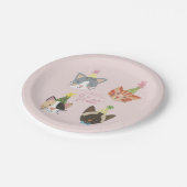 Kat-tastic Birthday Party Custom Paper Pl Papieren Bordje (Gekanteld)