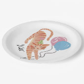 Kat-tastic Purrfect Birthday Party Custom Papieren Bordje (Gekanteld)
