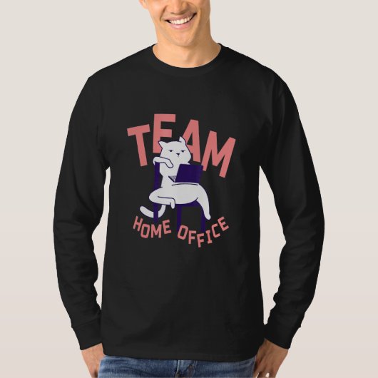 Kat - Team Thuis Kantoor T-shirt (Voorkant)