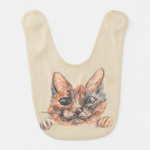 Kat tekening, schattig kitten Baby slabbetje