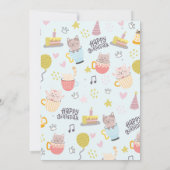 Kat Thee Feestje | Kit-Thee Feest Uitnodiging (Achterkant)