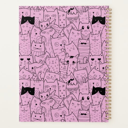 Kat thema jaarlijks planner (Achterkant)