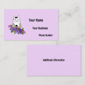Kat Theme Cute Visitekaartje (Voorkant / Achterkant)