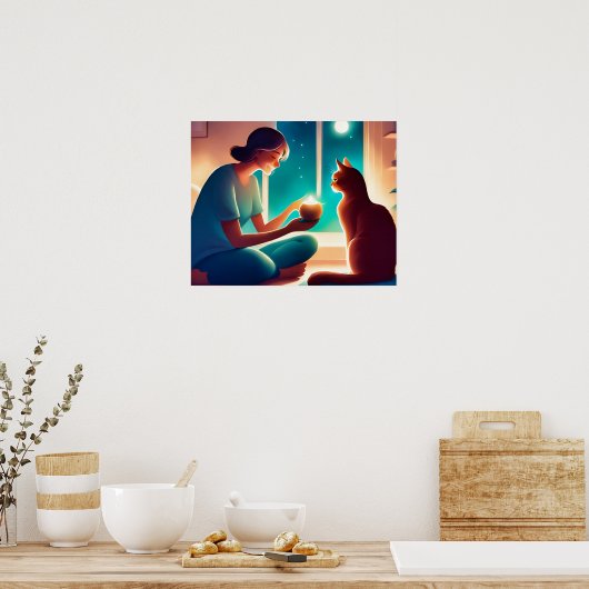 kat therapeut poster (Keuken)