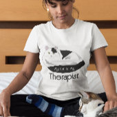 Kat Therapist - grappig citaat T-shirt