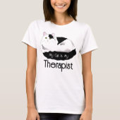 Kat Therapist - grappig citaat T-shirt (Voorkant)