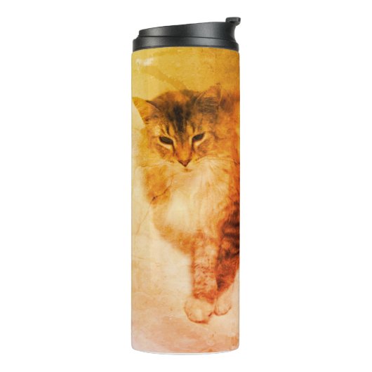 Kat Thermal Tumblers Thermosbeker (Gedraaid links)