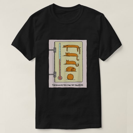 kat thermometer voor vun en gif T shirt (Design voorkant)
