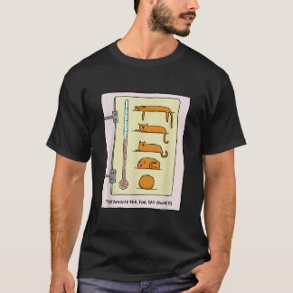 kat thermometer voor vun en gif T shirt