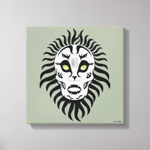 Kat Thleed Skull Ontworpen Originele Kunst Canvas Afdruk